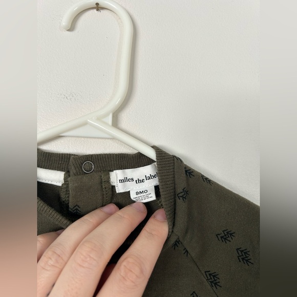 Miles The Label Green Tree Crewneck 9 Months - Picture 3 of 7